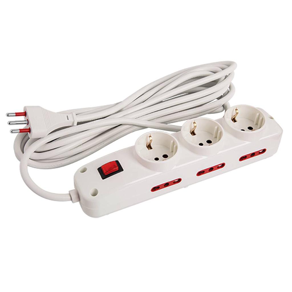 Alargue con enchufes